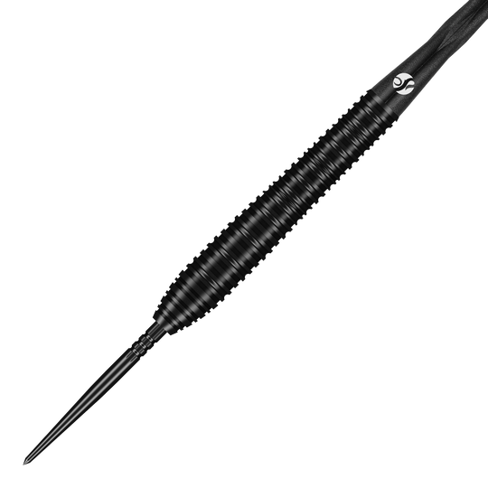 Shoty ZEN Torpedo Turbo Point Steel Darts - 23g Das Bild zeigt die Shot ZEN Torpedo Turbo Point Steeldarts - 23g. Die Details der Steeldarts sind sichtbar.