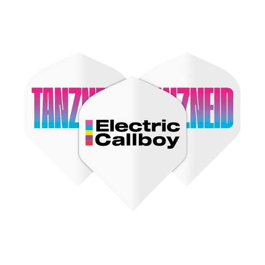 Coffret de 10 exemplaires de l'album « Tanzneid » d'Electric Callboy Dieses Bild zeigt das Electric Callboy Tanzneid Album Version Flight Pack - 10 Sets. Verschiedene Flights sind im Set enthalten.