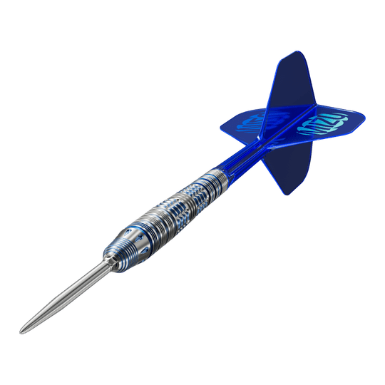 Abgebildet sind die Target Japan Mizu Series 03 Swiss Point Steeldarts. Diese Darts überzeugen durch ihre besondere Verarbeitung.