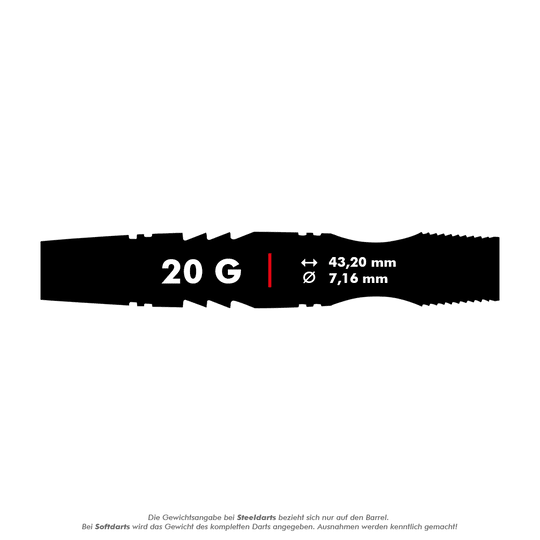 Winmau Sniper Black Softdarts - 20g