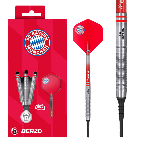 Beazd FC Bayern Munich Fléchettes souples en tungstène - 18 g