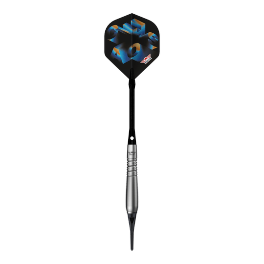 Dardos blandos Bulls NL Chaos azules - 19 g Das Bild zeigt Bulls NL Chaos Blue Softdarts mit einem Gewicht von 19g. Die blauen Softdarts sind für Präzisionswürfe entwickelt.