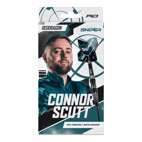 Ocelové šipky Red Dragon Connor Scutt odstřelovač - 22g Gezeigt wird das Produkt Red Dragon Connor Scutt The Sniper Steeldarts - 22g. Die Steeldarts sind robust und perfekt ausbalanciert.