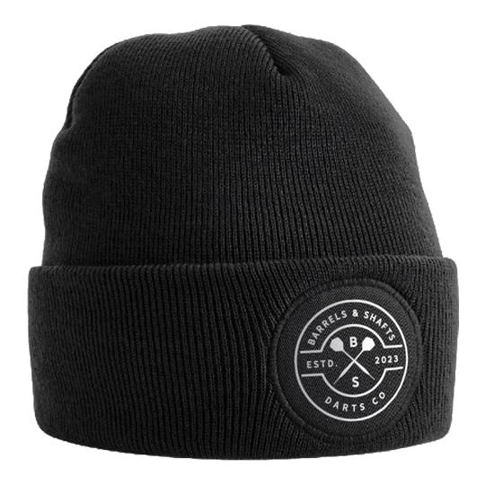 Dzianinowa czapka Bexley w kształcie beczek i wałków - czarna