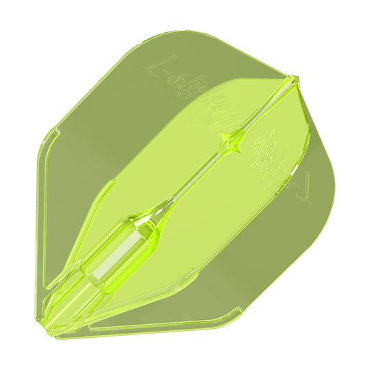 Plumas L-Style Fantom L3EZ Amarillo Neón Das Bild zeigt das Produkt "L-Style Fantom L3EZ Flights Neongelb". Es handelt sich um ein Dartflight in leuchtendem Neongelb.