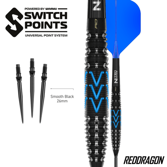Red Dragon AMP Torpedo Switch Point Steeldarts Hier sieht man die Red Dragon AMP Torpedo Switch Point Steeldarts. Diese Darts sind für präzises Werfen entwickelt worden.