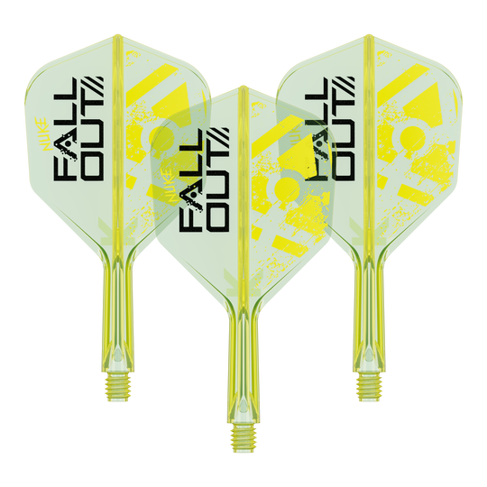 Letky Target K-Flex Luke Littler Fallout No6 Ein Set aus Target Luke Littler Fallout No6 KFlex Flights wird präsentiert. Die Größe beträgt 19 mm.