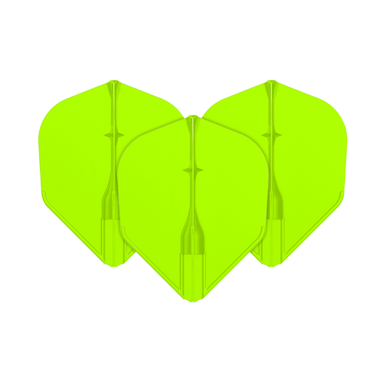 L-Style L3EZ Flights Ein Set Dart-Flights mit matter Oberfläche wird gezeigt. Die Gesamtstruktur der Flügel ist gut sichtbar.