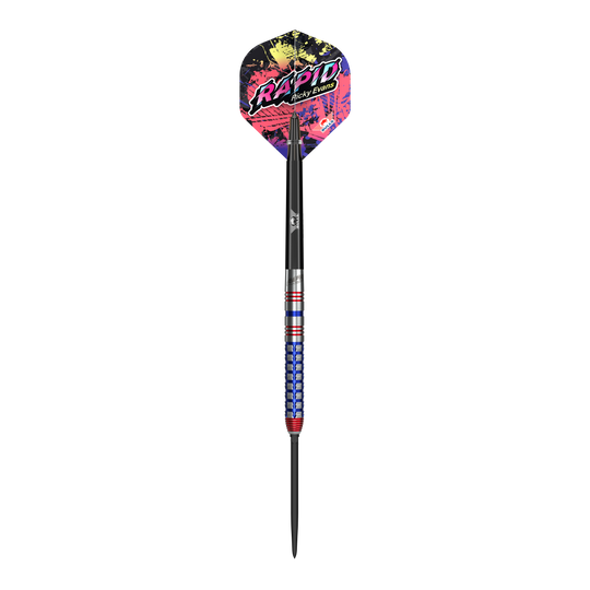 Šipky Bulls NL Ricky Evans Rapid Convertible Point Steel Das Bild zeigt Bulls NL Ricky Evans Rapid Convertible Point Steeldarts. Verschiedene Darts werden gezeigt.