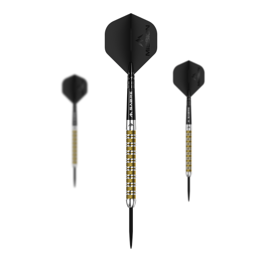 Mission Kinsuji Steeldarts Mission Kinsuji Steeldarts sind hochwertige Steeldarts. Dieses Bild zeigt das Produkt in Originalausführung.