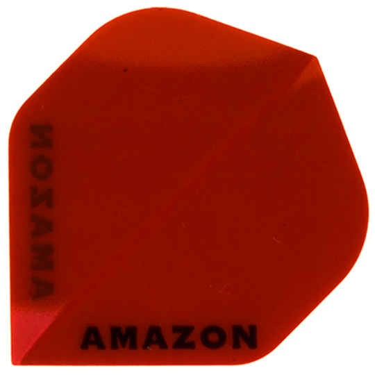 a1 Das Bild zeigt das Produkt "Amazon Flights A1". Es handelt sich um ein rotes Dart-Flügel mit der Aufschrift "AMAZON".