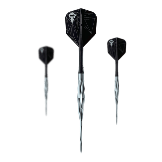 Ocelové šipky Caliburn Starships Series Hyperion - 22g Auf dem Bild sind die Caliburn Starships Series Hyperion Steeldarts im Set zu sehen. Sie eignen sich perfekt für Steeldart-Enthusiasten.