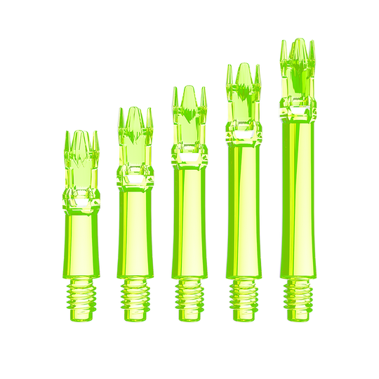 Wałki wymienne L-Style L-System - neonowożółte Das Bild zeigt die L-Style L-System Ersatzshafts in Neongelb. Die Schäfte sind Ersatzteile für Dartpfeile.