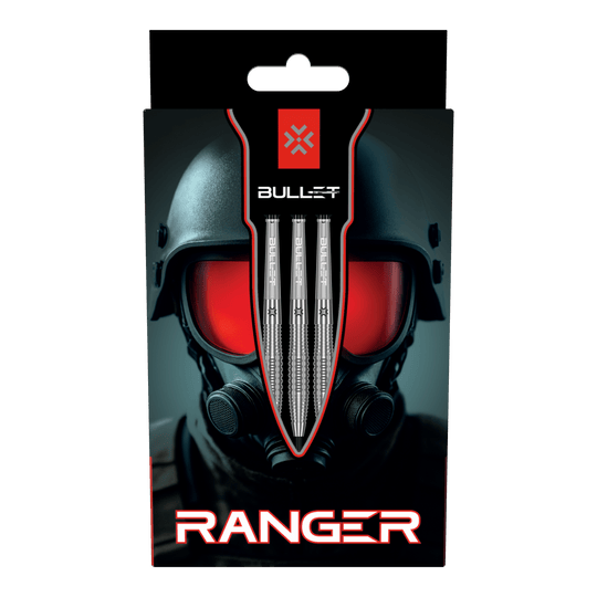 Zu sehen sind die Bullet Ranger Steeldarts. Die Darts sind in einer Dreiergruppe dargestellt.