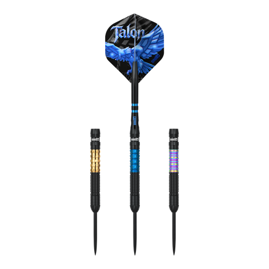 One80 Talon T1 Steeldarts Dieses Bild zeigt die One80 Talon Steeldarts. Die Darts sind für anspruchsvolle Spieler geeignet.