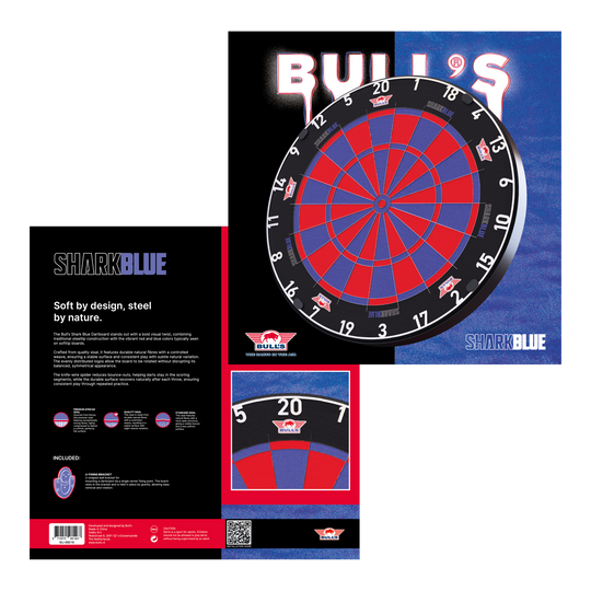 Bulls NL Shark Blue Pro Steeldartboard Bulls NL Shark Blue Pro Steeldartboard