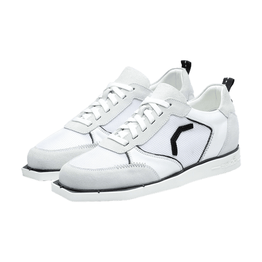 Triple20 Textile Leather Dart Shoes - White Black