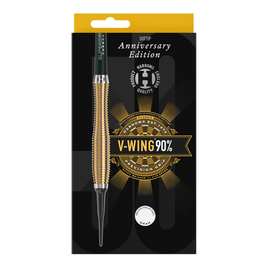 Harrows Anniversary Edition V-Wing Soft Darts - 18g