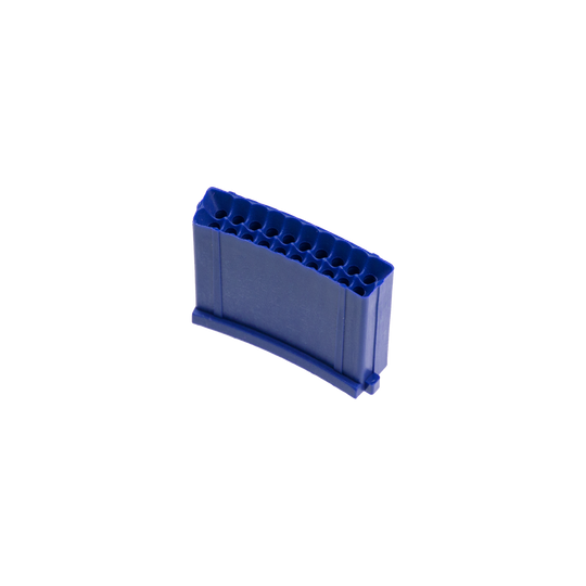 LW4_L-wen_Dart_Ersatzfeld_Triple_Blau_1 Das Bild zeigt ein blaues Ersatzfeld für Löwen Dartautomaten. Es ist rechteckig geformt und hat mehrere kleine Löcher auf der Oberseite.