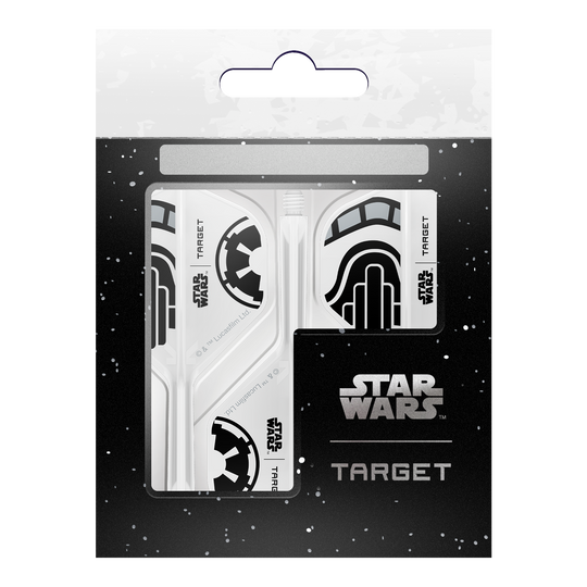 Target Star Wars K-Flex Stormtrooper No2 Standard Flights. Standard-Dartsflights mit Stormtrooper-Motiv inspiriert von Star Wars.