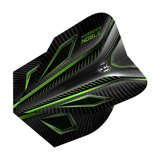 HR8_Harrows_Noble_Green_Standard_Flights_2 Harrows Noble Green Standard Flights. Die Dartflights sind mit einem eleganten Muster gestaltet.