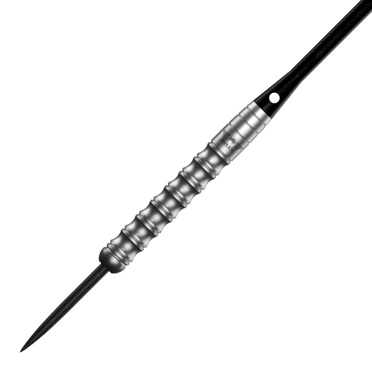 Dardos Bulls NL Chaos de acero verde - 24 g Zu sehen sind die Bulls NL Chaos Green Steeldarts mit 24g. Zwei grüne Steeldarts werden dargestellt.