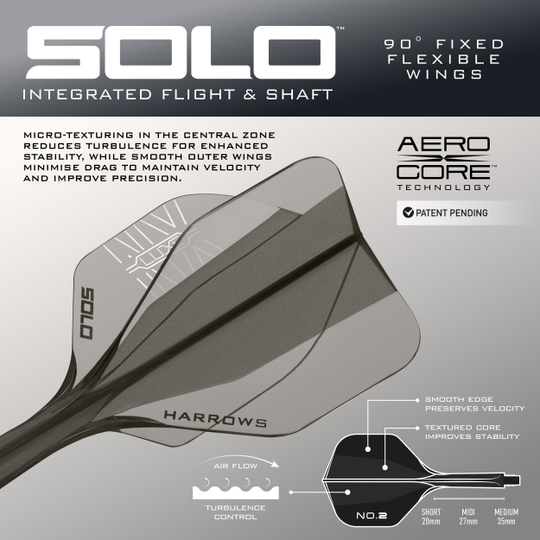 Harrows NX Luxe Tapered Quick Point Steeldarts Ein Steeldartpfeil mit mattem Schaft und strukturierter Oberfläche wird präsentiert. Die schlanke Spitze ist gut sichtbar.