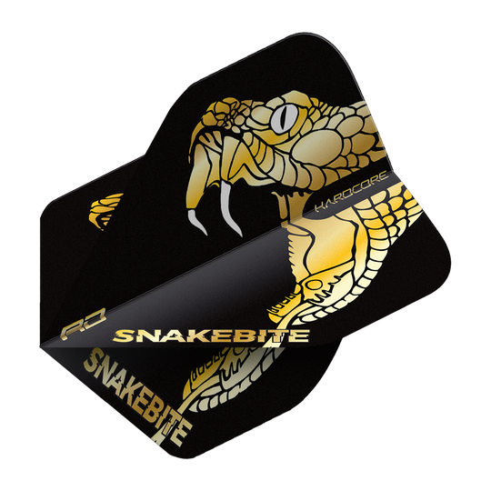 Red Dragon Hardcore Premium Peter Wright Snakebite Gold Snake Standard Flights