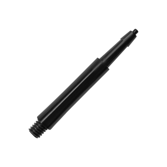 HRC12633_Harrows_Clic_Standard_Shafts_Schwarz_23mm_2 Das Bild zeigt einen schwarzen Harrows Clic Standard Shaft. Es ist ein Ersatzteil für Dartpfeile.