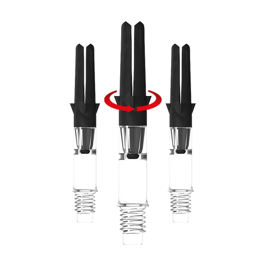 L-Style L-Shaft Carbon Silent Straight - Clear 190 Das Bild zeigt das Produkt L-Style L-Shaft Carbon Silent Straight Clear OhneKappen 32mm 1Set Symbol. Vermutlich handelt es sich um einen Dart-Schaft.