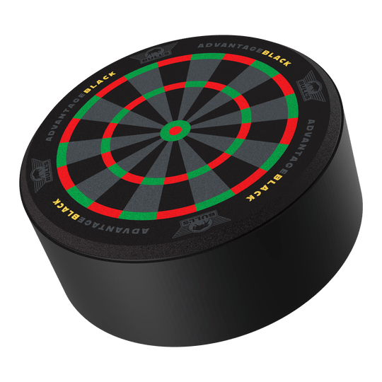 Bulls NL Advantage Black Mini Dart Display Darthalter Das Bild zeigt den Bulls NL Advantage Black Mini Dart Display Darthalter. Es ist ein spezieller Halter zur Präsentation von Darts.