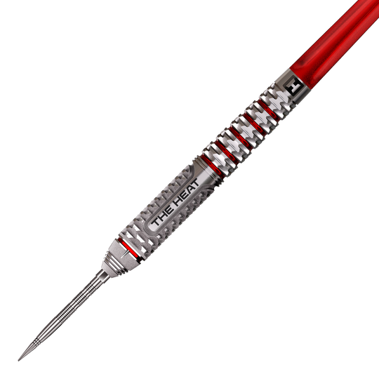 Harrows Damon Heta Geo Quick Point Steeldarts Ein Steeldart der Damon Heta GEO QuickPoint Serie ist abgebildet. Die feinen Gravuren sorgen für ein modernes Design.
