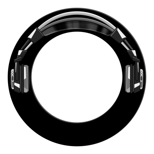 McDart Stereo Dartboard Surround Ein weiteres Produktbild eines schwarzen Dartboard-Surrounds ist zu sehen. Diese Umrandung ist ideal für den Schutz der Wand geeignet.