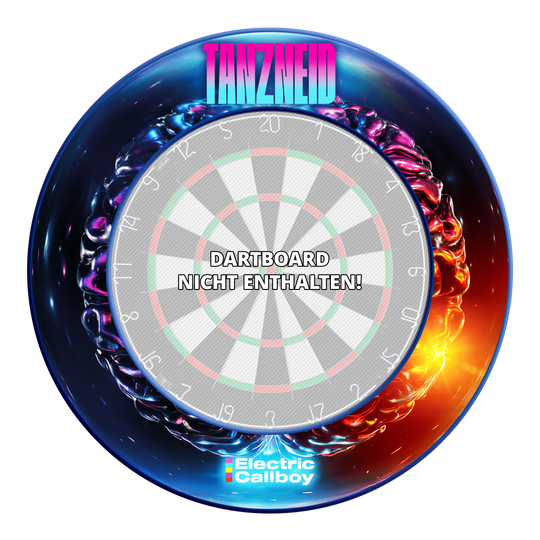Electric Callboy Tanzneid Album Version Dartboard Surround - Bleu Zu sehen ist das Electric Callboy Tanzneid Album Version Dartboard Surround - Blau. Es ist eine runde Dartboard-Umrandung.