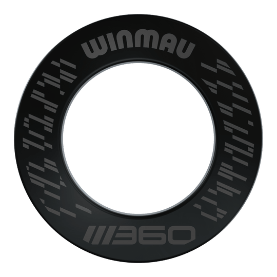 Obložení terče Winmau Blade 360 - černé Das Bild zeigt das Winmau Blade 360 Dartboard Surround in Schwarz. Diese Dartboard-Umrandung schützt die Wand und bietet ein professionelles Aussehen.
