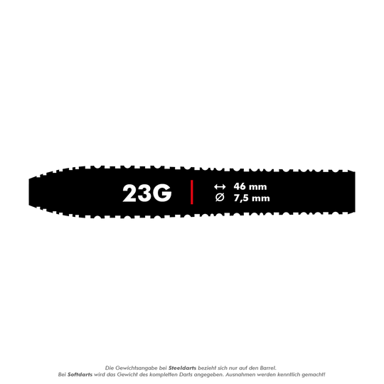 Fléchettes en acier Shot ZEN Torpedo Turbo Point - 23 g