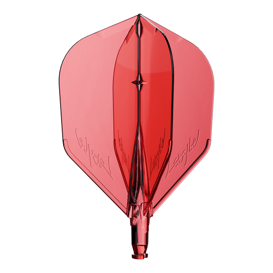 L-Style L-System L3 Ersatzflight Ein Ersatzflight für Dartpfeile in klarem Rot ist zu sehen.