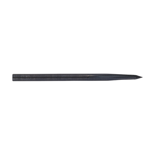 Punte per freccette in acciaio Unicorn Volute Noir Das Bild zeigt eine schwarze Steeldartspitze namens "Unicorn Volute Noir". Die Spitze ist lang, schlank und hat eine fein gearbeitete Struktur.