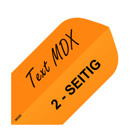 Vuelos impresos a 2 caras - texto deseado - MDX Slim