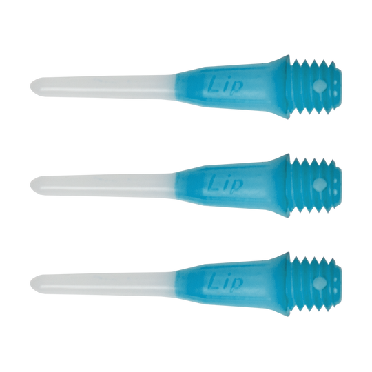 L-Style Two Tone Short Lippoints (30er Pack) -Spitzen Das Bild zeigt das Produkt 'L-Style Two Tone Short Lippoints Hellblau (30er Pack)'. Es handelt sich wahrscheinlich um ein Set hellblauer Spitzen für Dartpfeile.