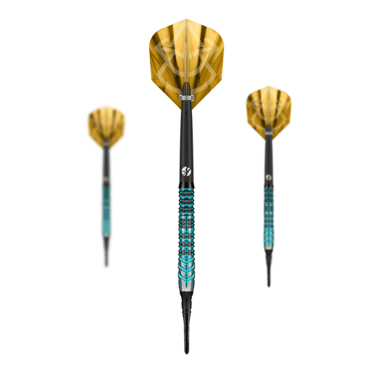 Měkké šipky Shot Alchemy Volta - 20g Das Bild zeigt die Shot Alchemy Volta Softdarts mit einem Gewicht von 20g. Die Darts sind für das Softdartspiel geeignet.
