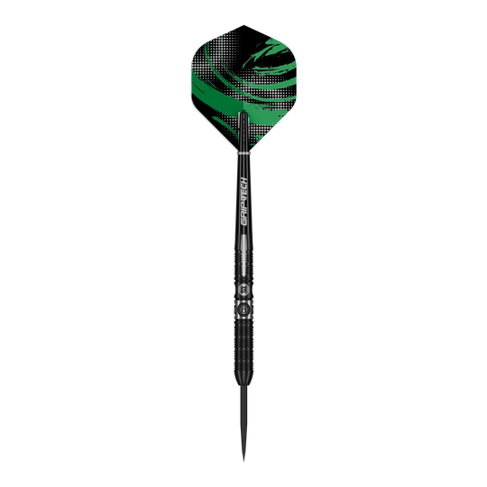 GOAT 8Ball Steeldarts sind auf diesem Bild abgebildet. Das Bild zeigt die Details dieses Steeldarts-Produkts.