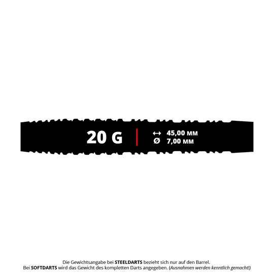 Měkké šipky Shot Alchemy Runstel - 20g Das Bild zeigt die Shot Alchemy Runstel Softdarts mit 20g Gewicht. Diese Darts sind speziell für Softdartspieler konzipiert.