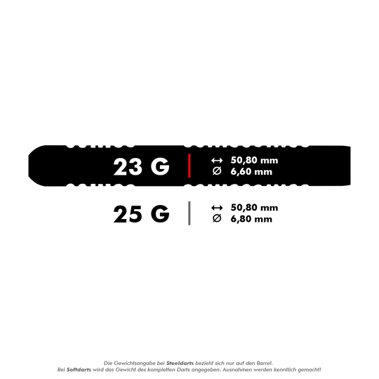 Winmau Michael Van Gerwen 85 Pro-Series stalen dartpijlen