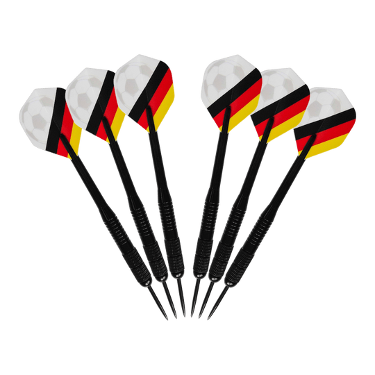 Pakiet piłkarski McDart Kick-off Das Bild zeigt das McDart Anpfiff Fußball Bundle. Es handelt sich um ein Produkt für Fußball-Fans, das mehrere Artikel umfasst.