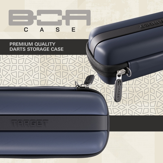 Target BOA Dartcase Abgebildet ist ein Target BOA Dartcase in Navy und Dunkelgrau. Das Dartcase bietet Platz und Sicherheit für Dartsport-Zubehör.