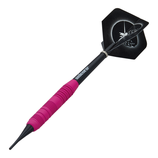 Fléchettes souples roses caoutchoutées Unicorn Core Plus - 19 g