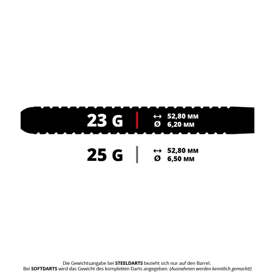 Ocelové šipky Mission Mirage Abgebildet ist das Modell M002157 Mission Mirage Steeldarts mit 23 Gramm Gewicht. Es handelt sich um hochwertige Steeldarts für den Einsatz beim Dartsport.