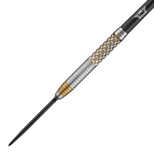Dardos de acero convertibles Bulls NL Vintage Shark Das Bild zeigt die Bulls NL Vintago Shark Convertible Points Steeldarts. Es handelt sich um ein hochwertiges Dartprodukt mit besonderen Spitzen.