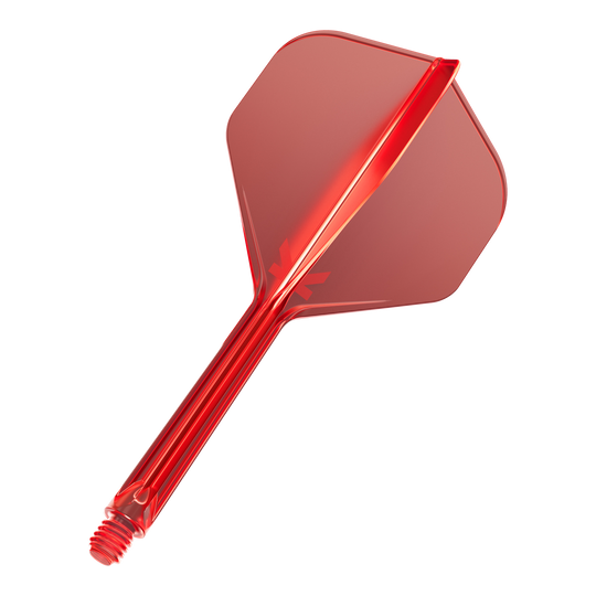 System lotu Target K-Flex No2 Standard – czerwony Dies ist ein rotes Dart-Flügel-Set mit einem integrierten Schaft. Es hat ein einfaches, durchsichtiges Design und ist für den Einsatz bei Darts geeignet.